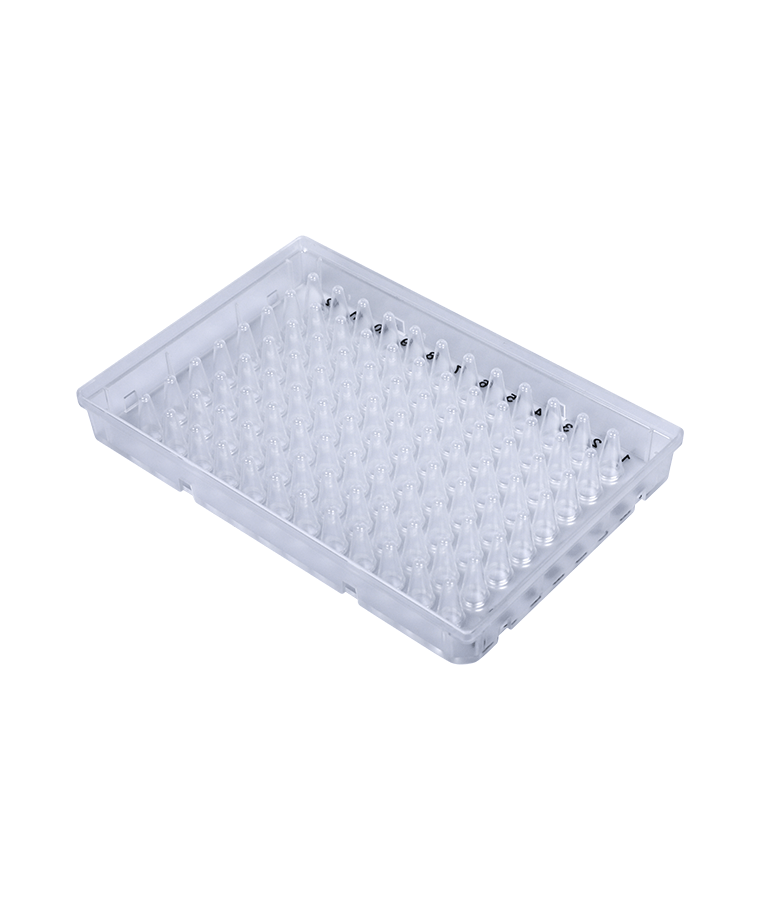 PCR20-C-96-FS-BC 0,2ml placa de PCR de saia completa de 96 poços transparente